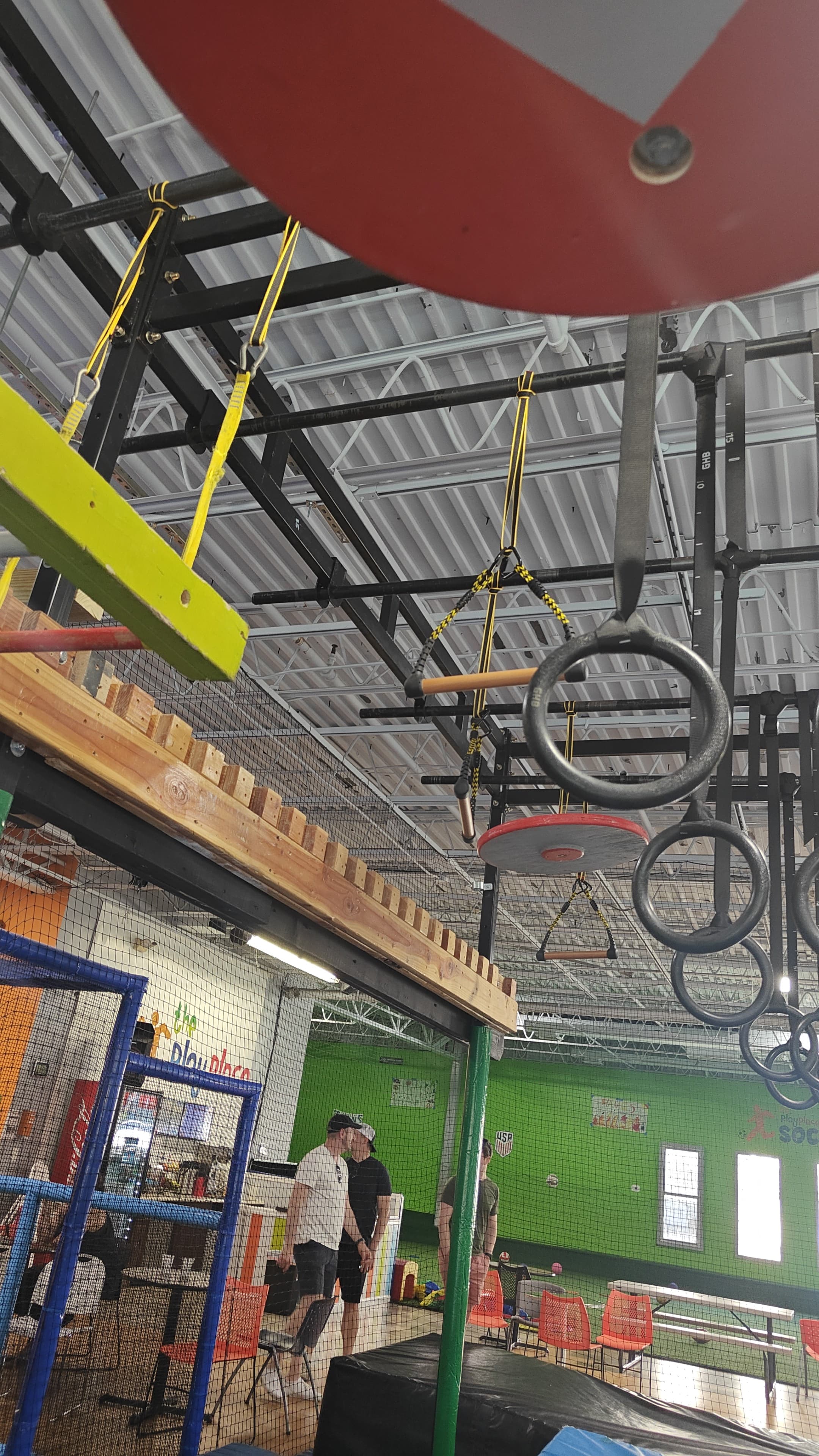 Ninja obstacle rig with rings